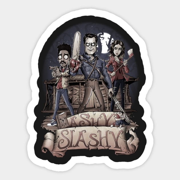 Ashy Slashy Sticker by saqman